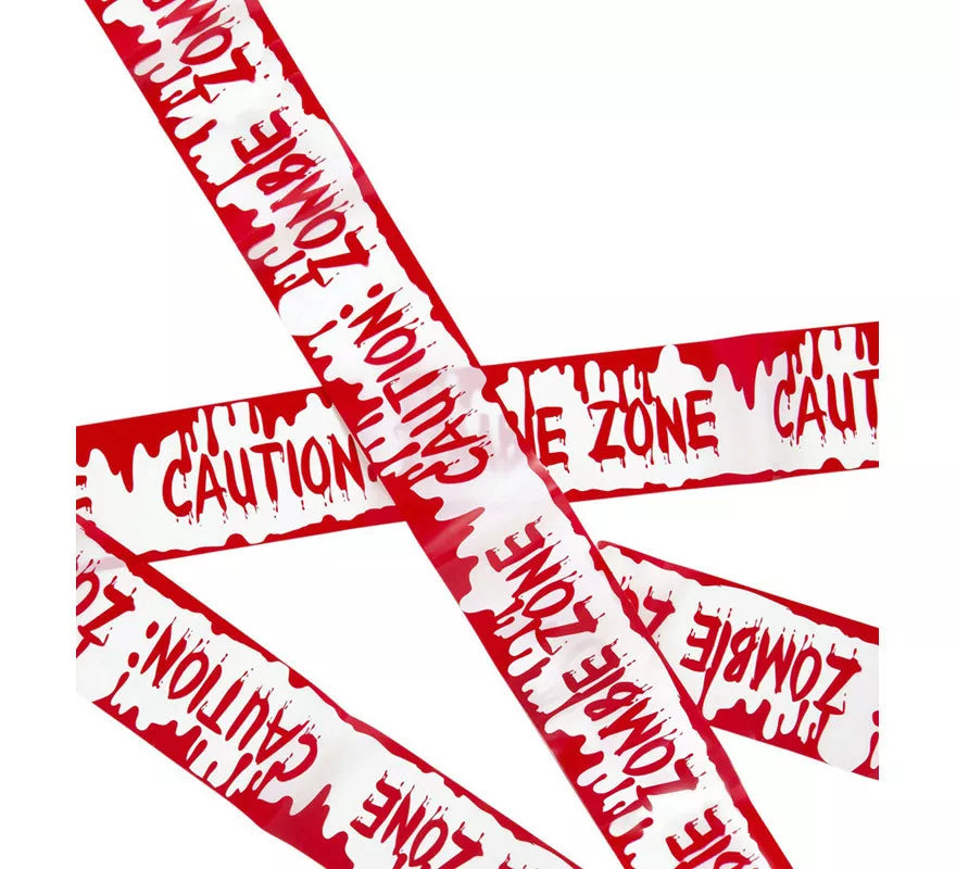 Translation missing: it.Cinta Advertencia Caution: Zombie Zone de 7,2 m