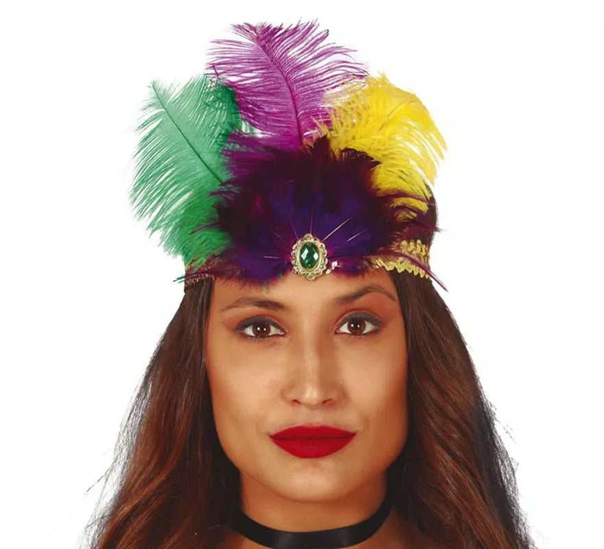 Cinta de Lentejuelas y Plumas