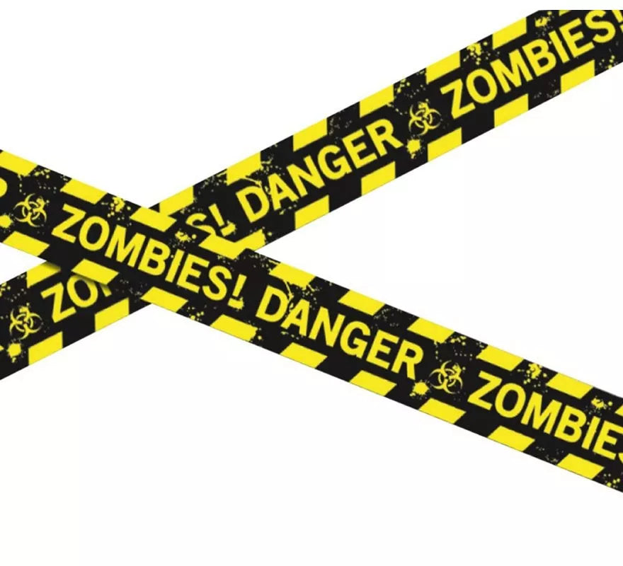 Translation missing: it.Cinta de policía de peligro Zombie de 600 cm