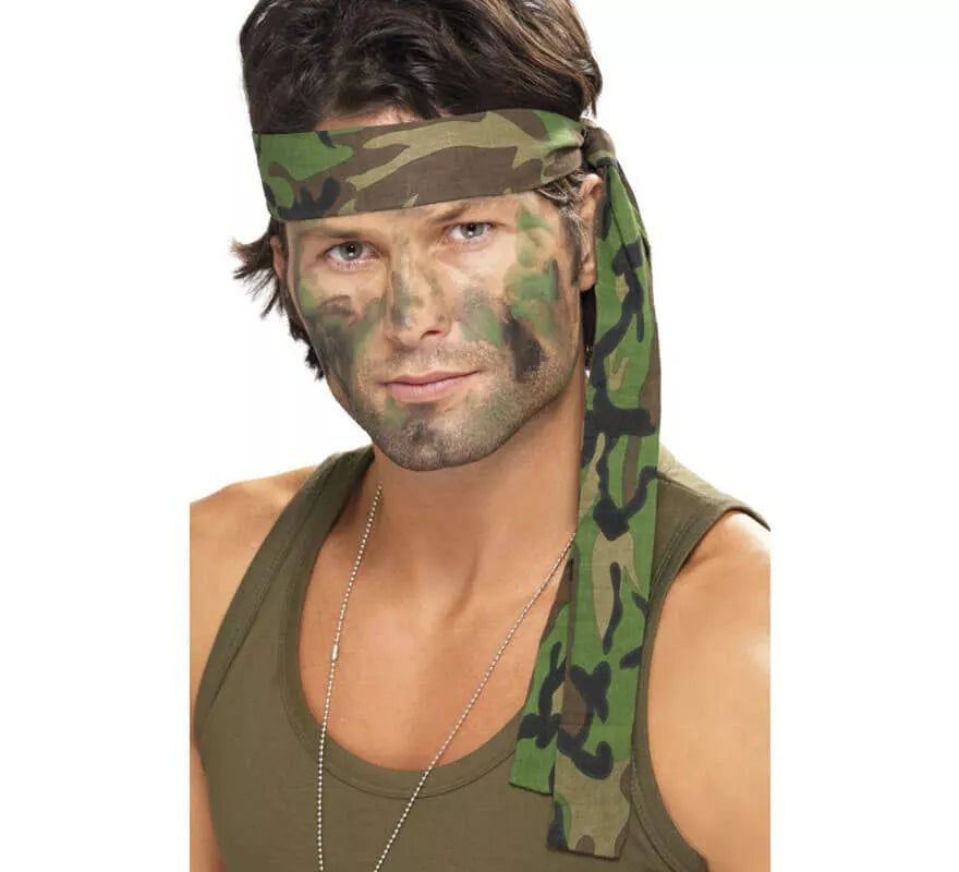 Translation missing: es.Cinta de Soldado para el Pelo de Camuflaje 150 cm x 4 cm