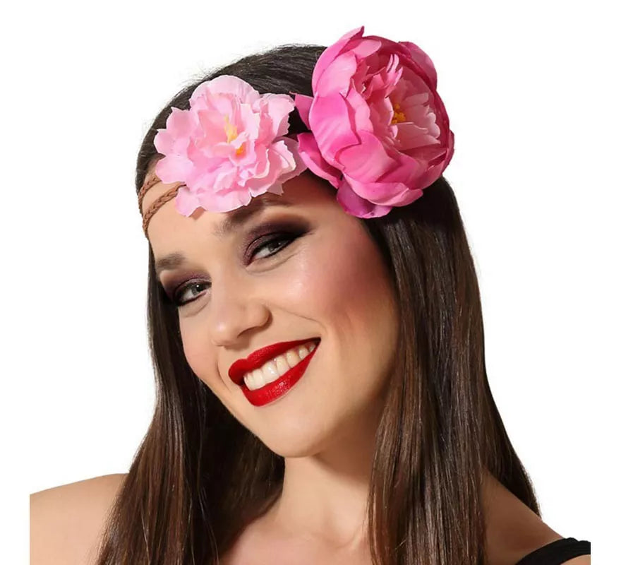Translation missing: es.Cinta para el Pelo de Flores Rosas