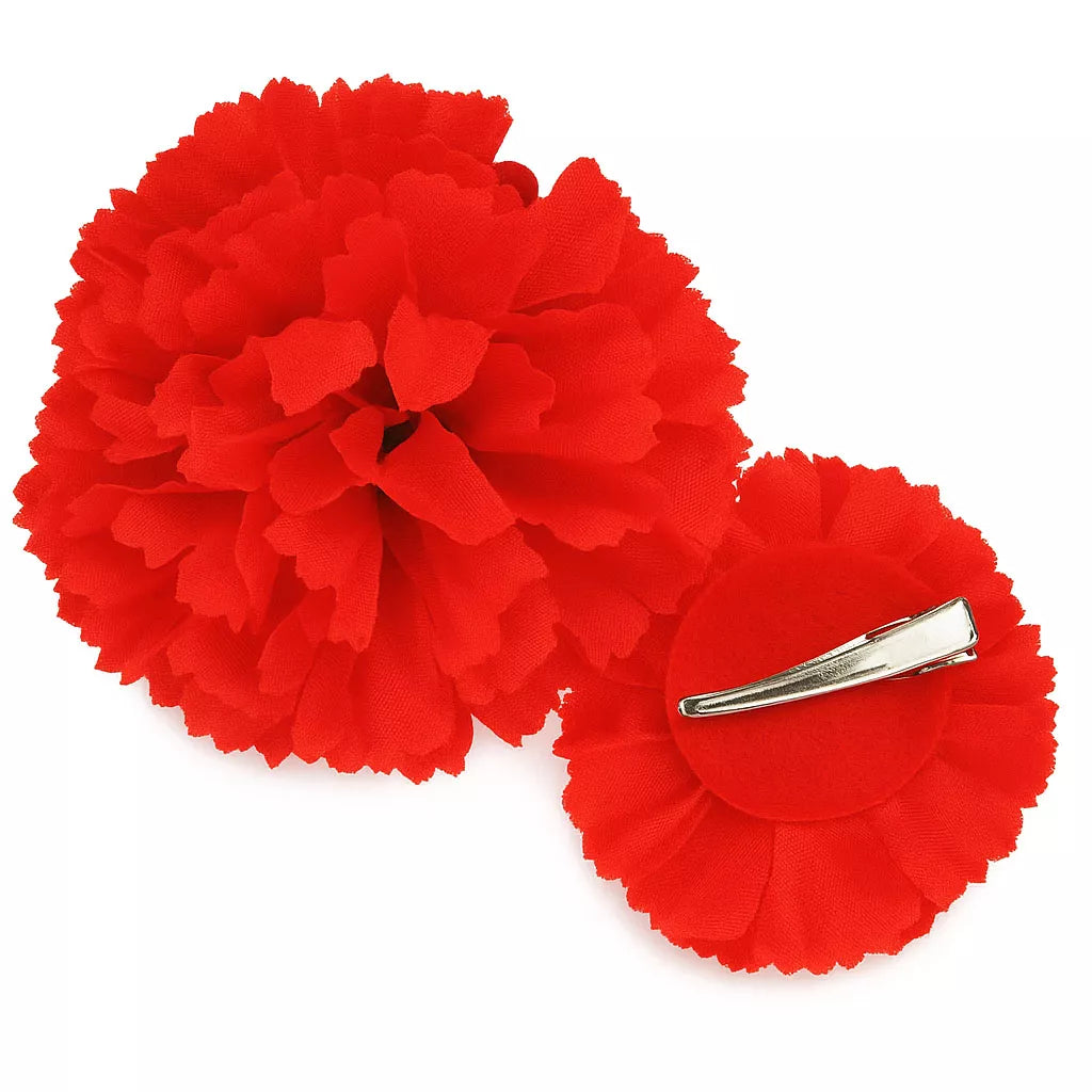 Translation missing: it.Clavel Rojo Sevillana o Chulapa de 8 cm con Pinza