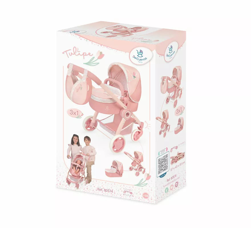 Translation missing: it.Coche de Muñecas de hasta 48 cm 3 en 1 Plegable con Bolso