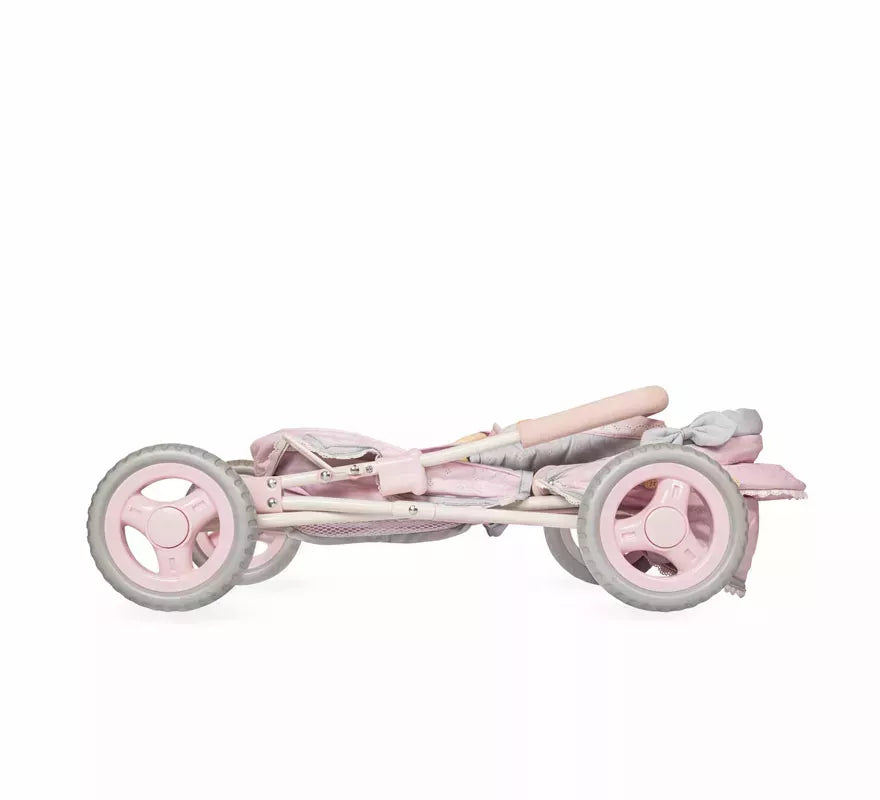 Coche de Muñecas de hasta 48 cm Plegable con Sombrilla y Bolso