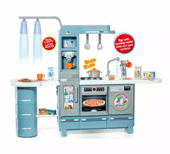 Cucina blu con luci, suoni e rubinetto