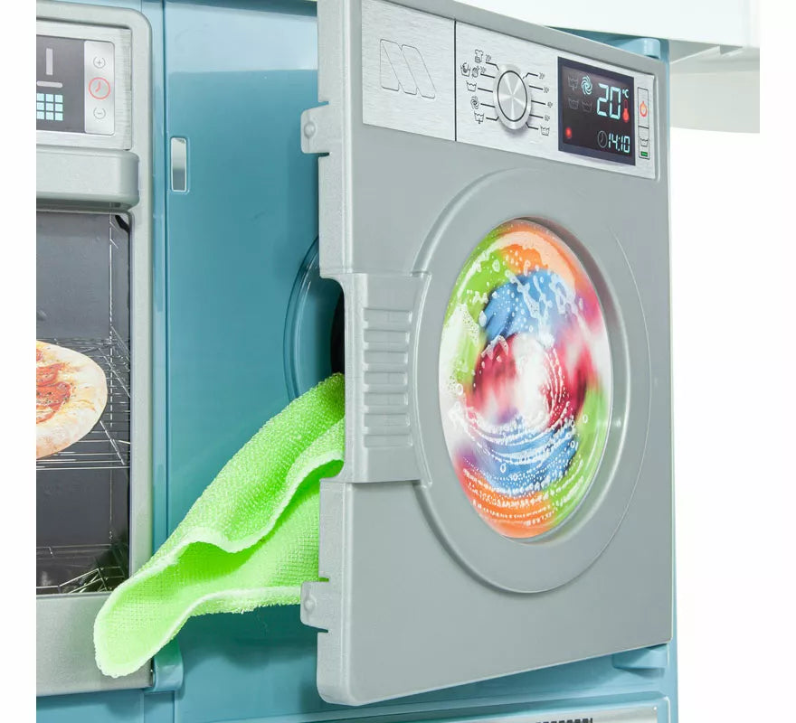 Cocina azul con Luces, Sonidos y Grifo
