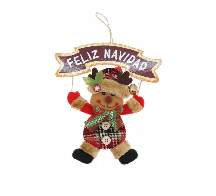 Translation missing: it.Colgante Árbol de Navidad de Reno de 19x16 cm