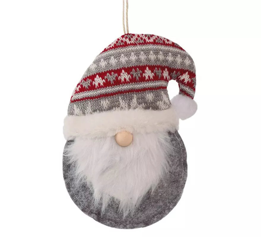 Translation missing: it.Colgante Cabeza de Noel Gris de 15 cms