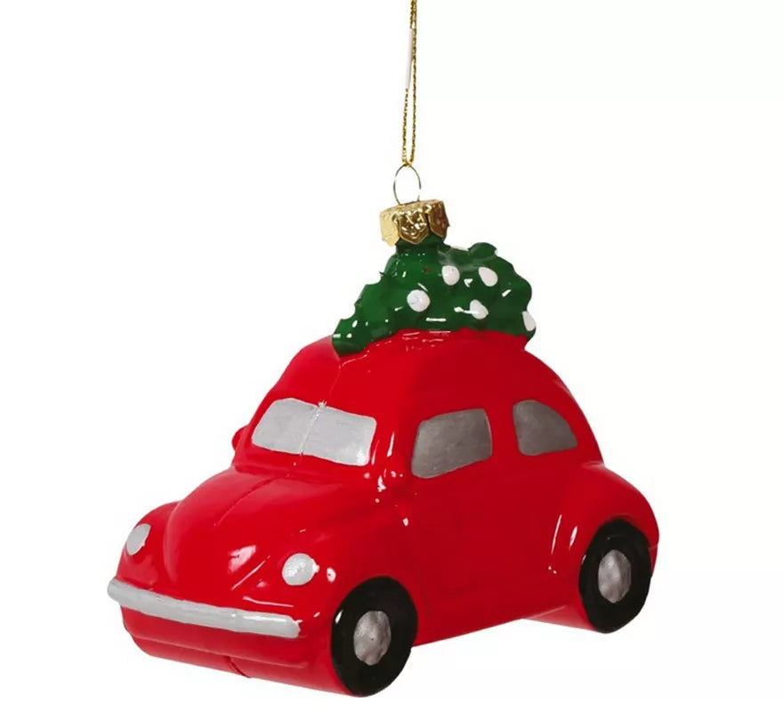 Translation missing: it.Colgante Coche Rojo de 10 cms