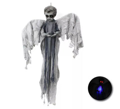 Ciondolo angelo oscuro con luce, suono e movimento 100 cm