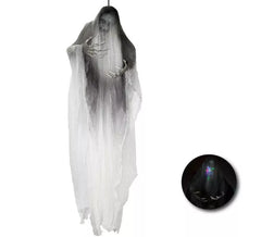Pendente scheletro bianco con luce 190x158 cm