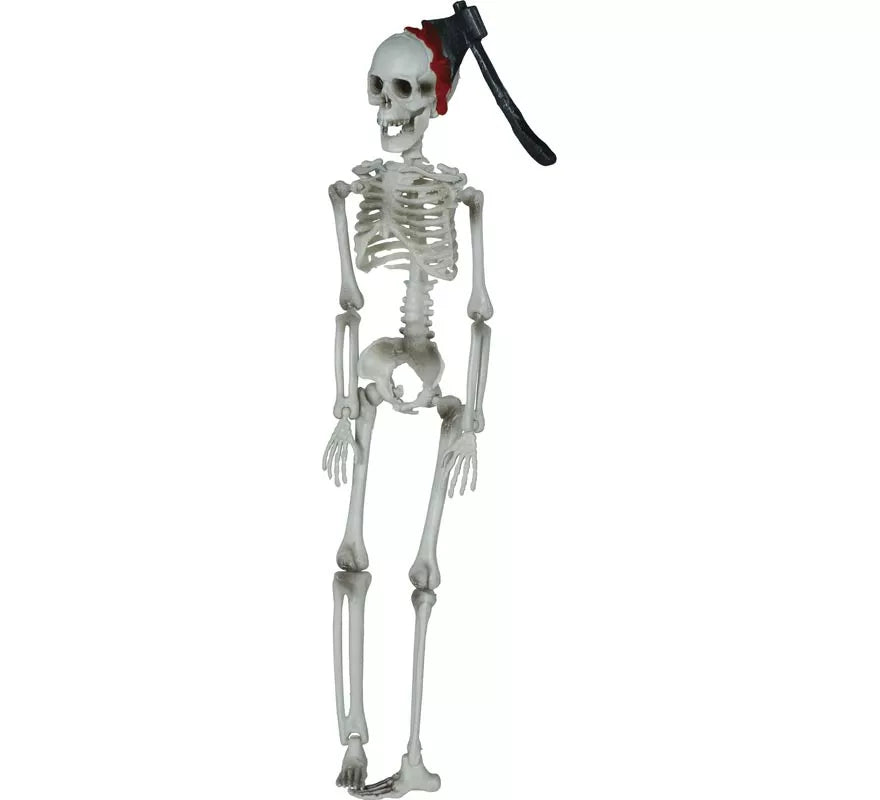 Colgante de Esqueleto con Hacha de 40 cm