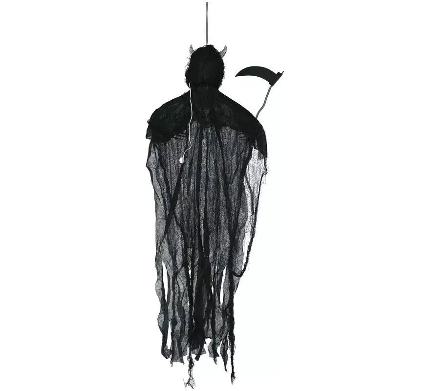 Colgante de Esqueleto Demonio con Luz Sonido de 130 cm