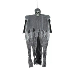 Ciondolo scheletro bianco e nero da 90 cm