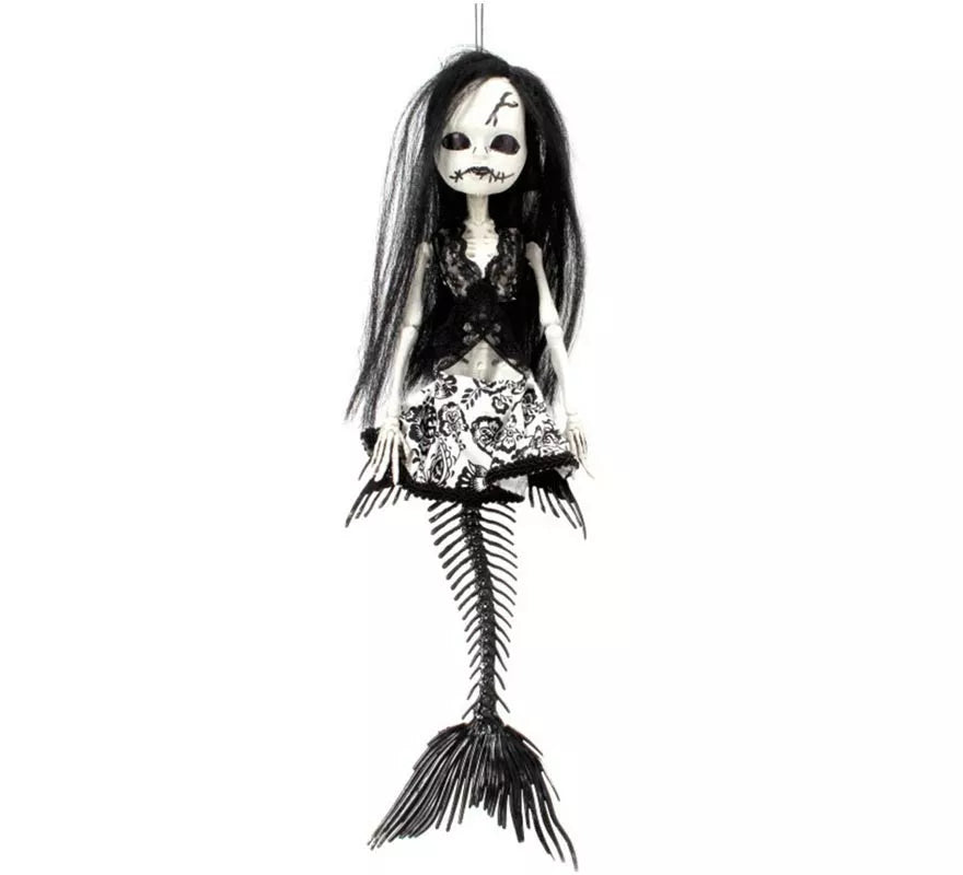 Translation missing: it.Colgante de Esqueleto Sirena negra de 40 cm