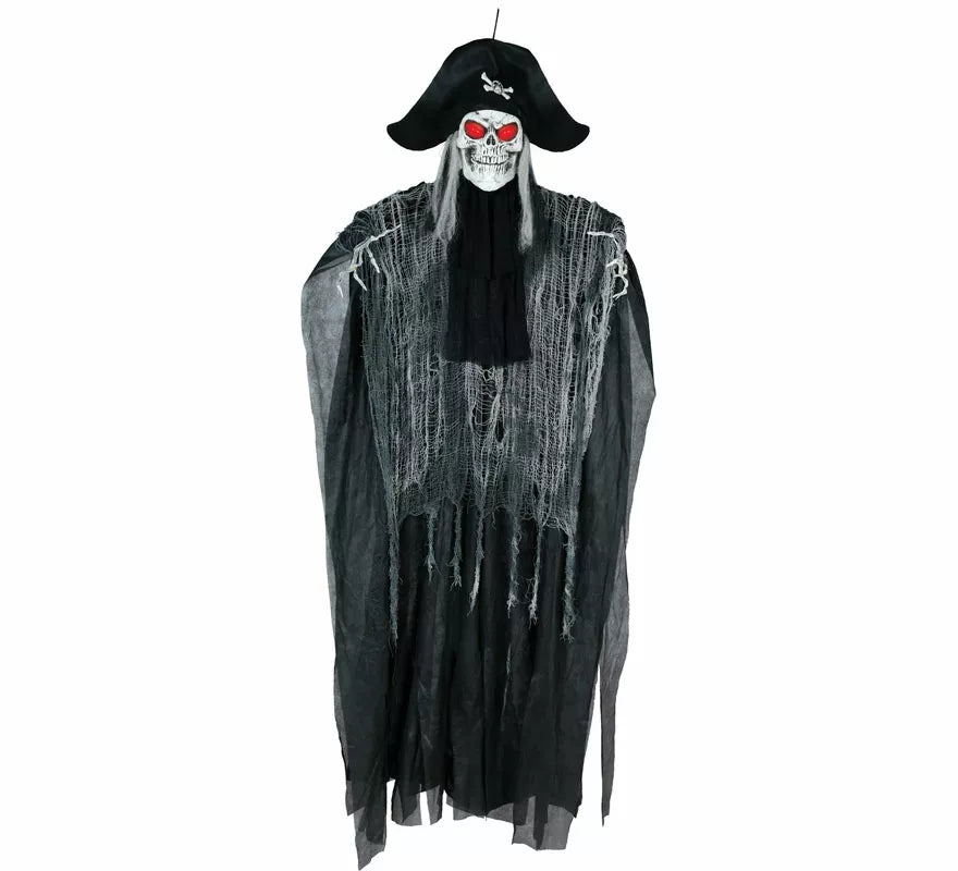Colgante Esqueleto Pirata con Luz y Sonido de 185 cm