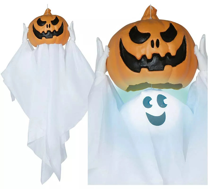Translation missing: it.Colgante Fantasma Calabaza con Luz, Sonido y Movimiento 90 cm