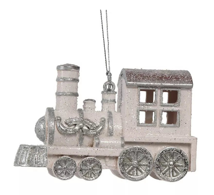 Translation missing: it.Colgante Locomotora Blanca de 12 cms