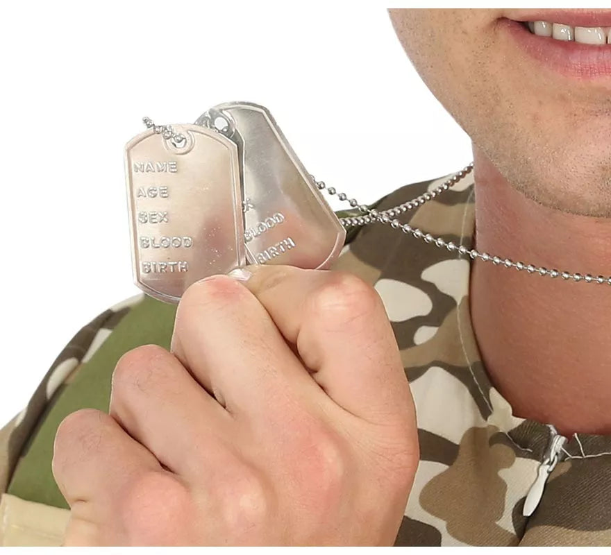 Translation missing: it.Colgante Militar con Chapa de Identificativa