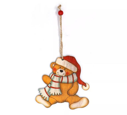 Colgante Navideño de Madera 10 cm