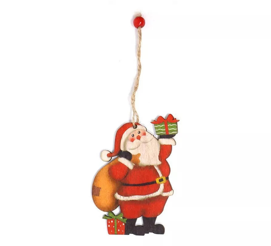 Translation missing: it.Colgante Papá Noel de Madera 10 cm