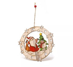 Babbo Natale attaccatura di legno di 15 cm