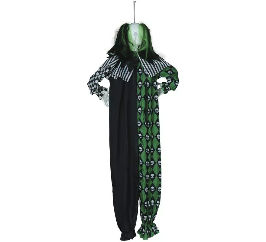 Translation missing: it.Colgante Payaso Verde con Luz, Sonido y Movimiento 165 cm