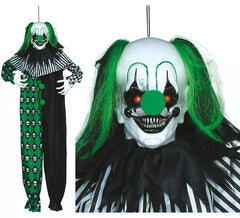 Pendente Clown Verde con Luce, Suono e Movimento 165 cm