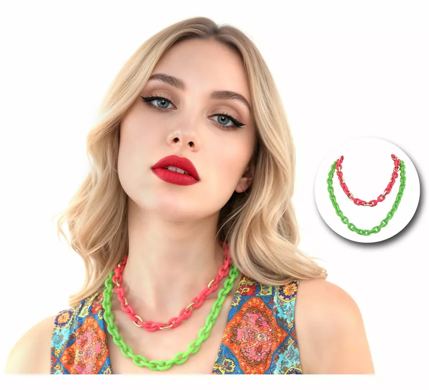 Translation missing: es.Collar Años 80 en colores Neón