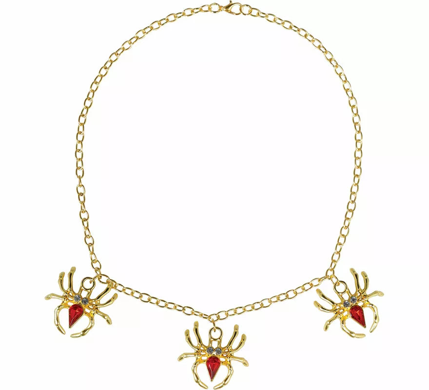 Translation missing: it.Collar Araña dorada y roja