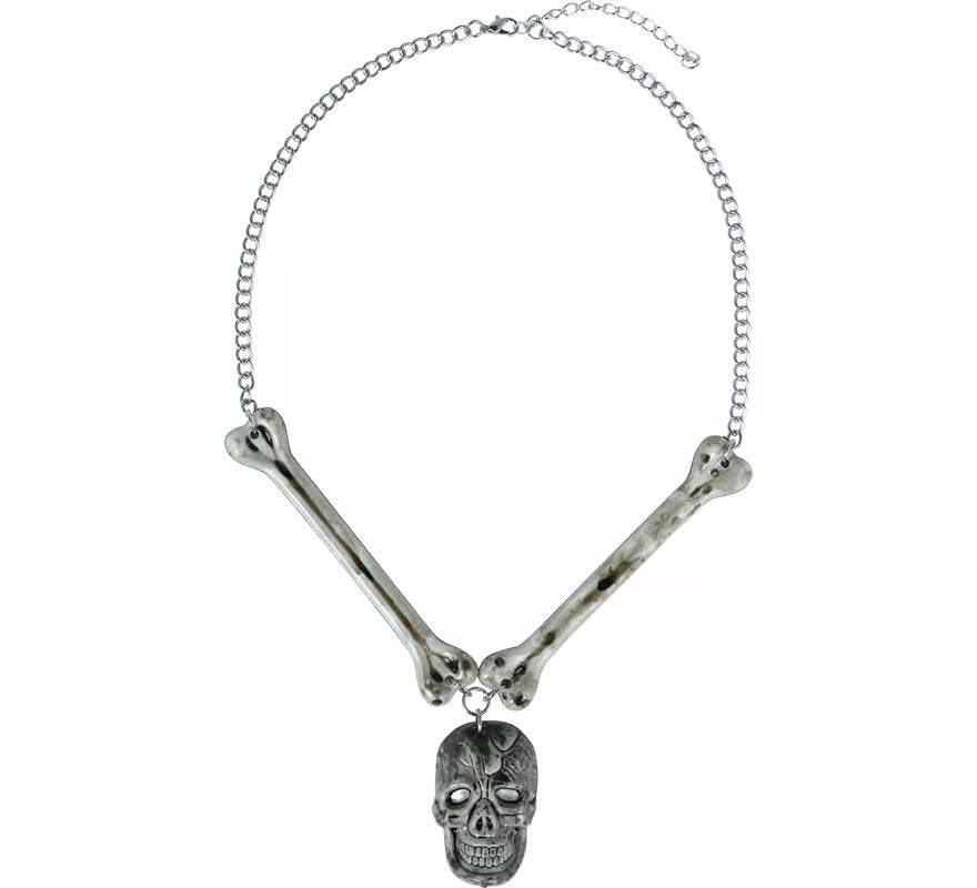 Translation missing: it.Collar Calavera y Huesos Metal