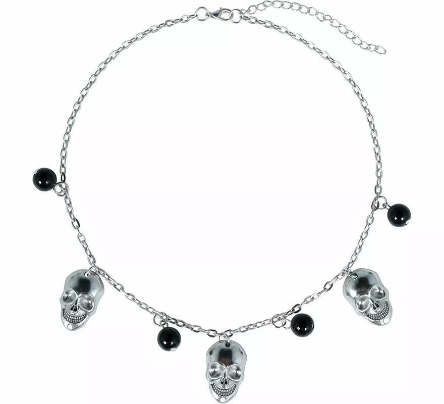 Translation missing: it.Collar Calaveras y Bolas negras