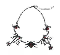 Collana con Ragni e Ragnatele