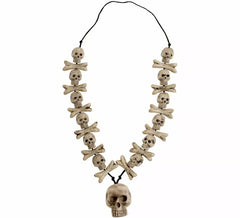 Collana con ciondolo a forma di teschio