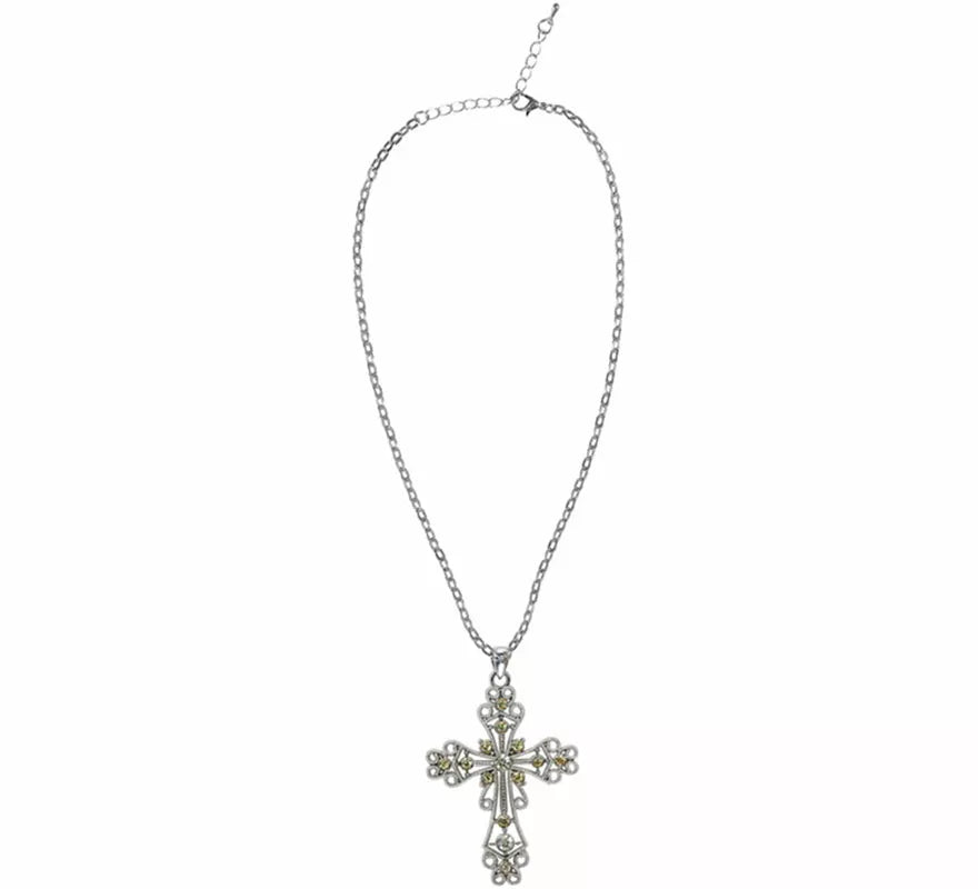 Translation missing: it.Collar con Colgante de Cruz con Strass