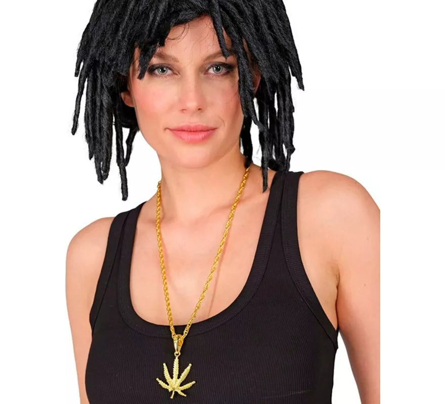 Translation missing: it.Collar con Colgante de Marihuana de 65 cm