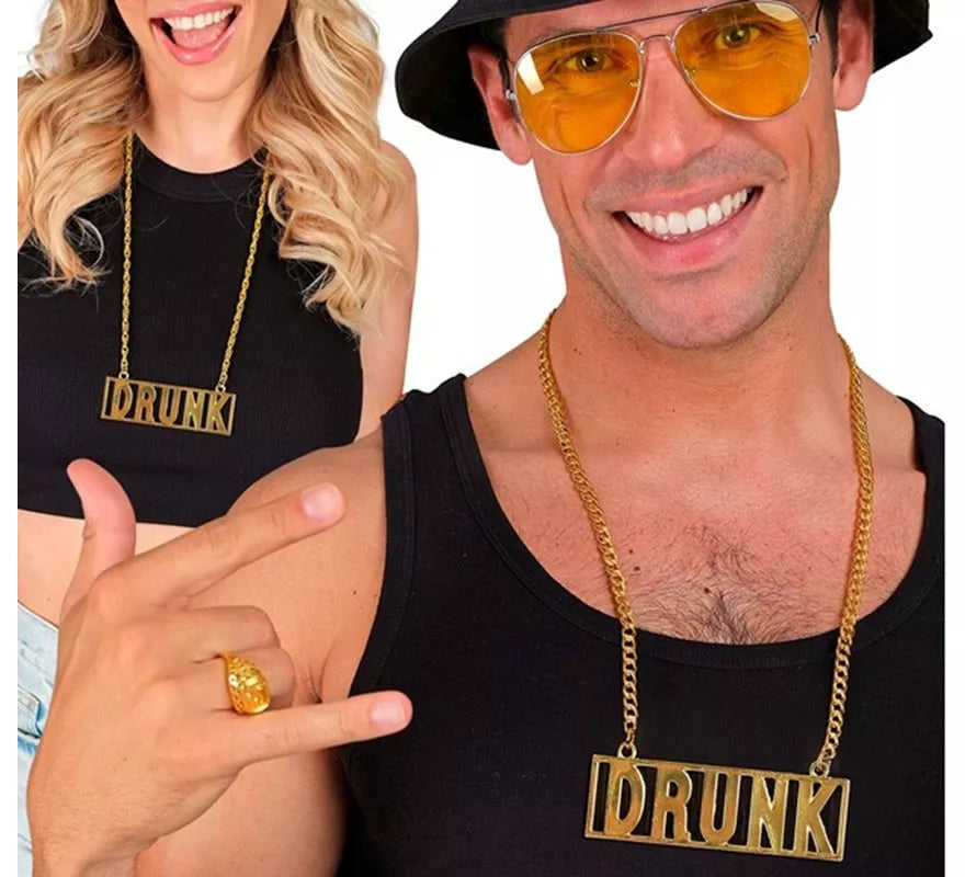 Translation missing: es.Collar con Colgante 'Drunk' de 65 cm