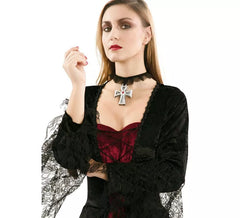 Collana con croce Gotica di 8 cm