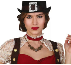 Collar con Engranajes Steampunk