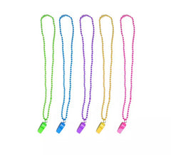 Collana con fischietto assortita da 42 cm