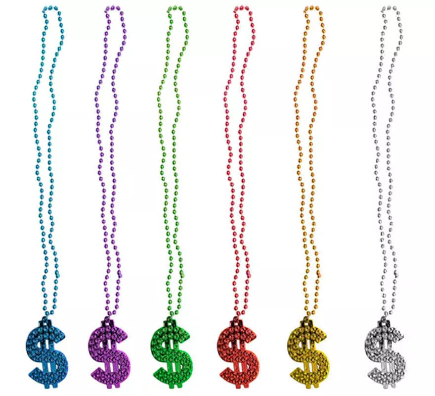 Translation missing: es.Collar con Símbolo del Dólar en colores surtidos