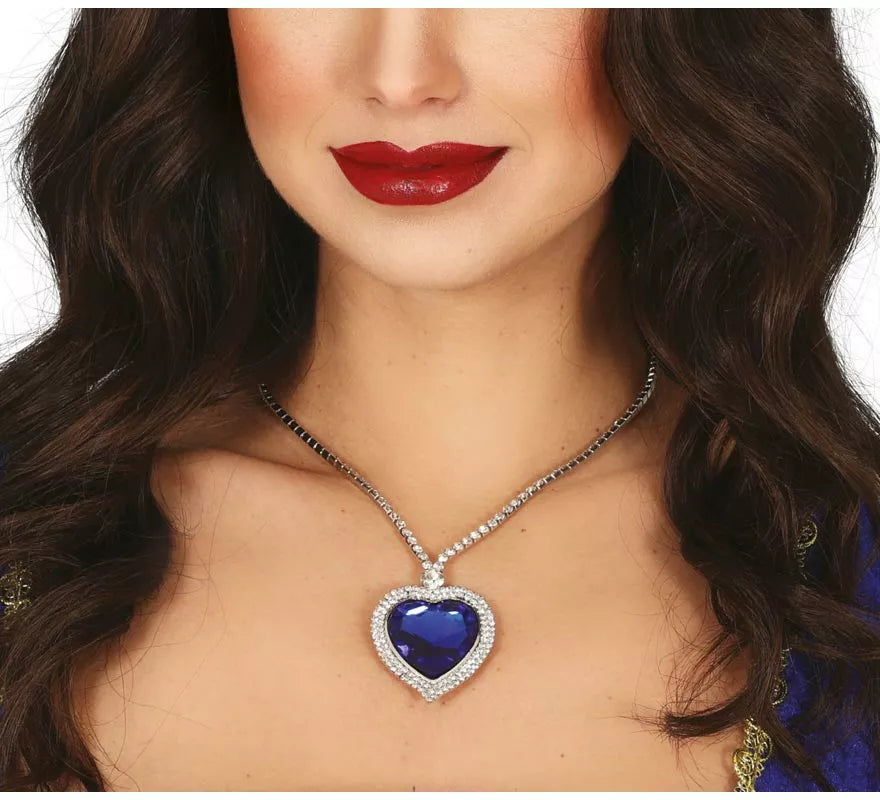 Translation missing: it.Collar Corazón azul metálico