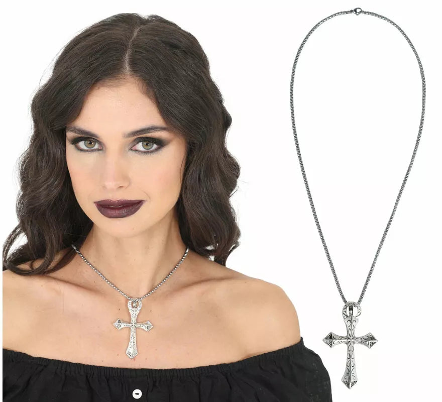 Translation missing: it.Collar Cruz Decorativa Metal, 6,5 cm