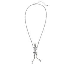 Collar de Esqueleto Plateado