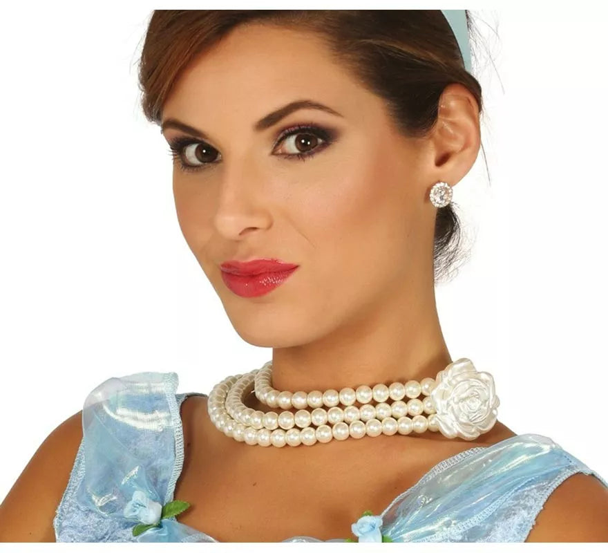Translation missing: it.Collar de Perlas con Flor