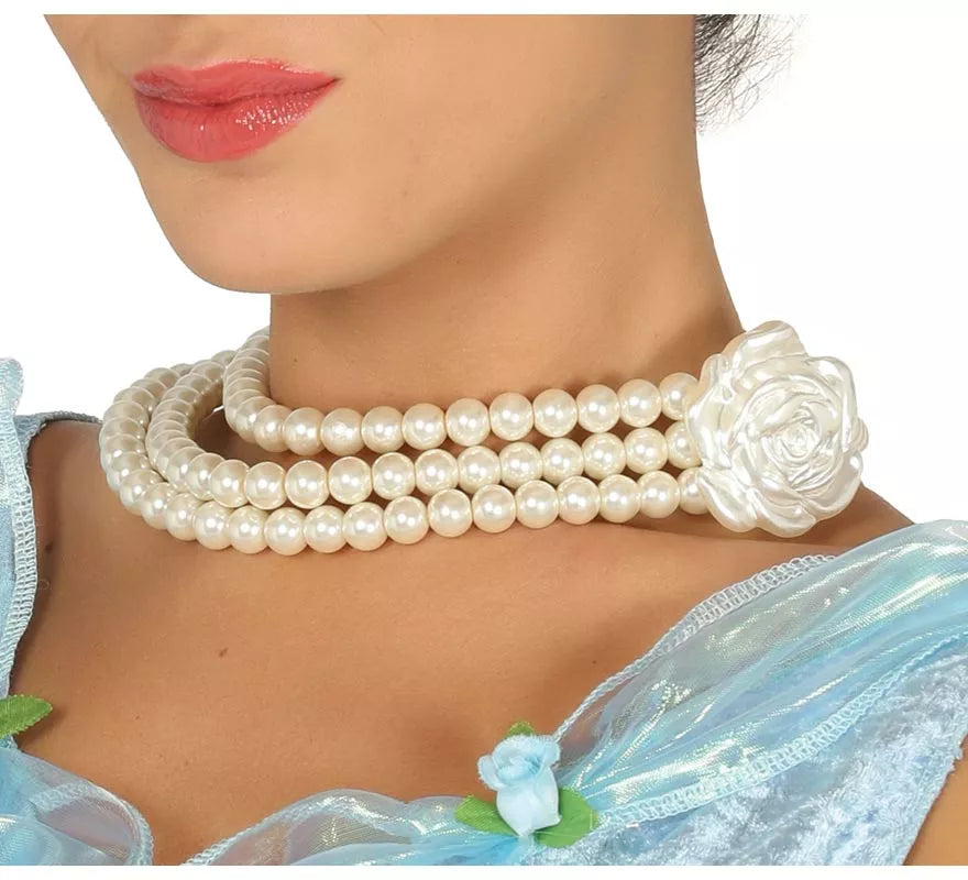 Translation missing: it.Collar de Perlas con Flor