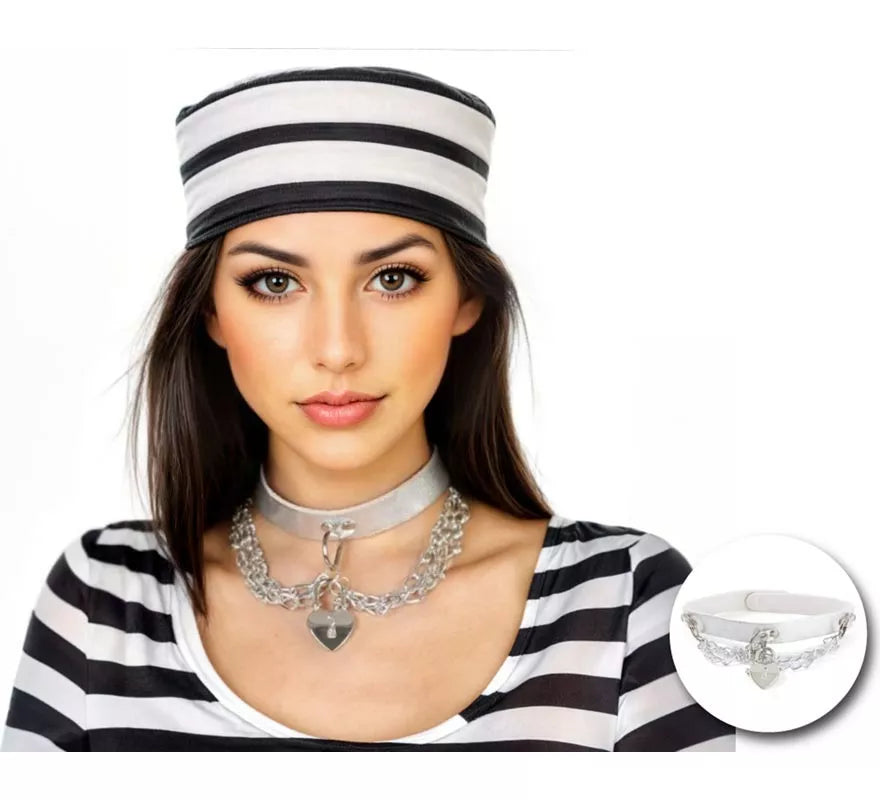 Translation missing: it.Collar de Presidiaria con candado de 17,5x7 cm