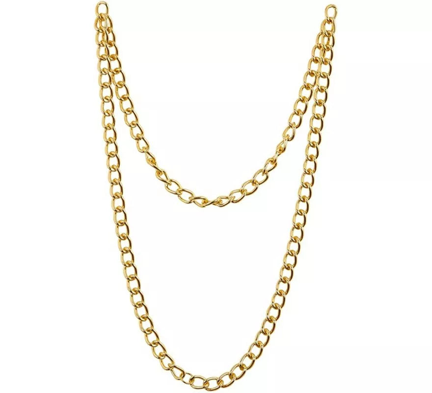 Translation missing: it.Collar de Rapero dorado de 120 cm
