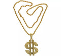 Collar Dorado con colgante de símbolo del Dólar