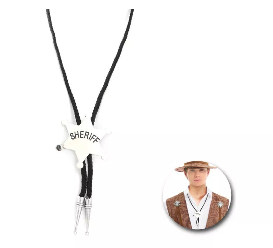 Translation missing: es.Collar Estrella Sheriff plateado